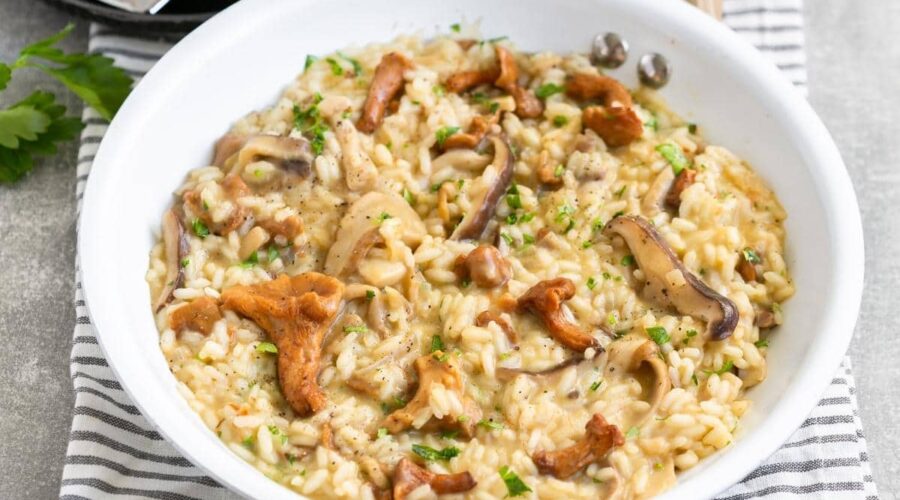 Wild mushroom risotto
